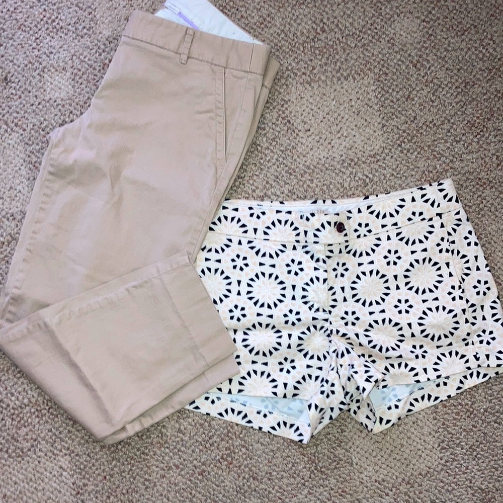 Jcrew shorts and pants